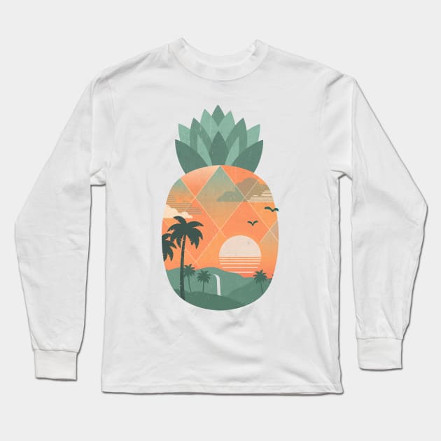 Tropical Gold Long Sleeve T-Shirt by TheChild